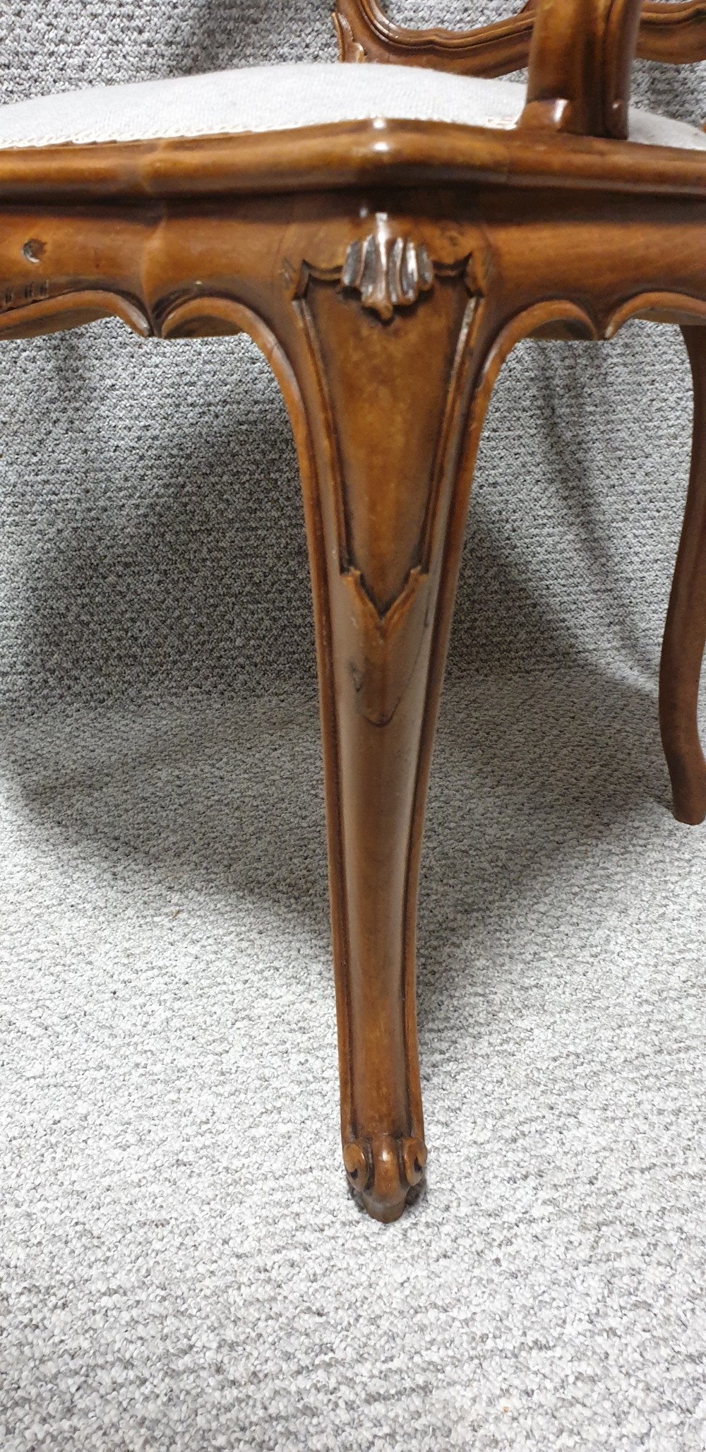 Pretty French Walnut Chair View VII