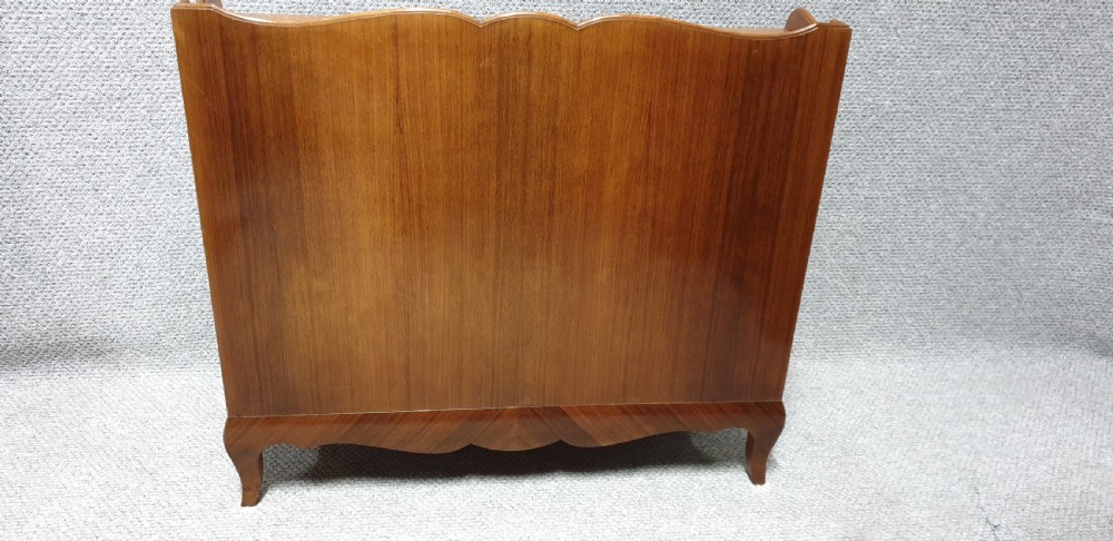 Pretty French Walnut Open Bookcase View III