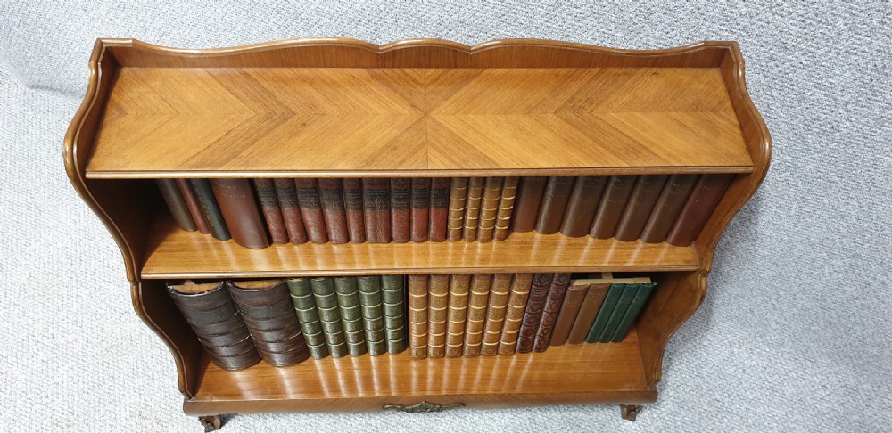 Pretty French Walnut Open Bookcase View IV