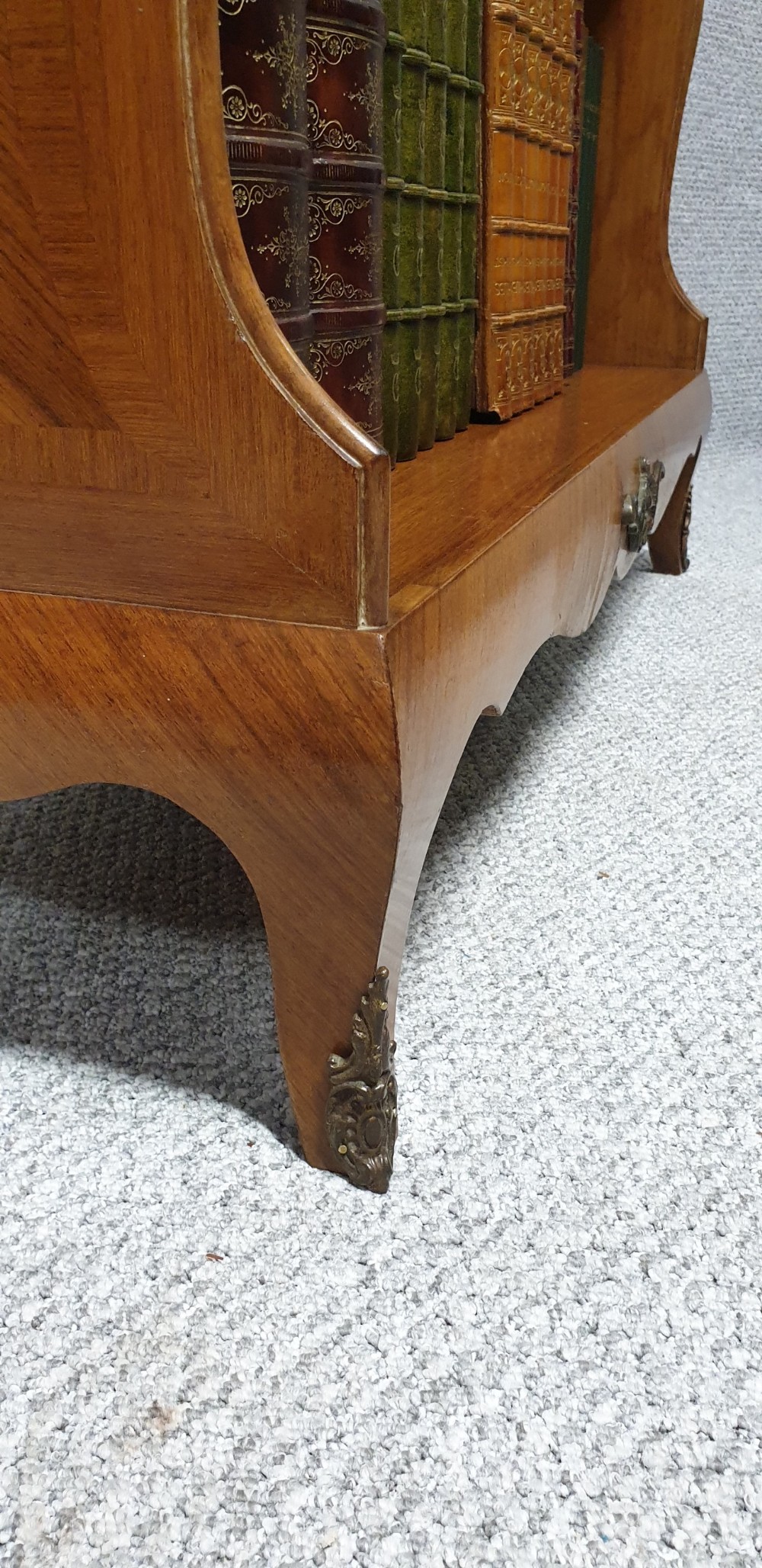 Pretty French Walnut Open Bookcase View VI