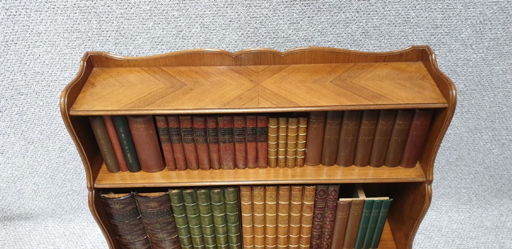 Pretty French Walnut Open Bookcase View VIII