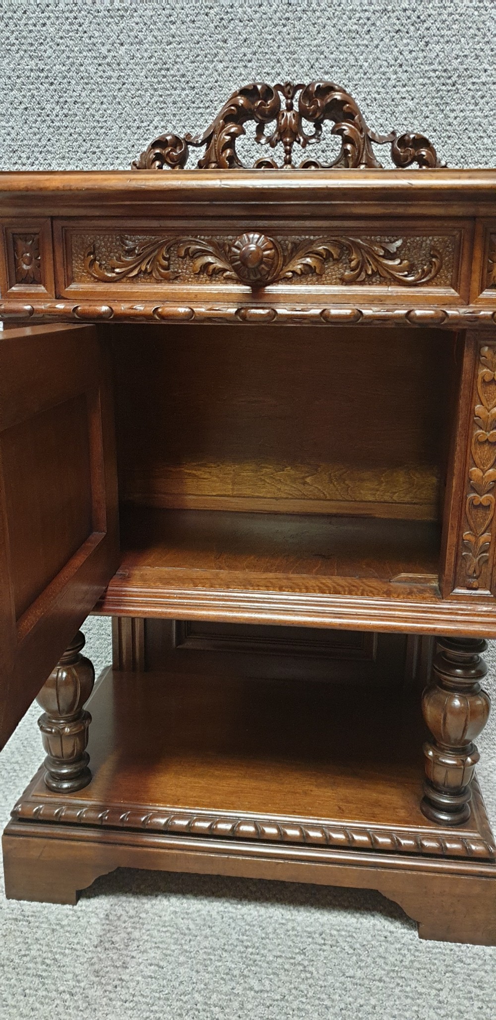 Pair French Walnut Bedside Cabinets View IX