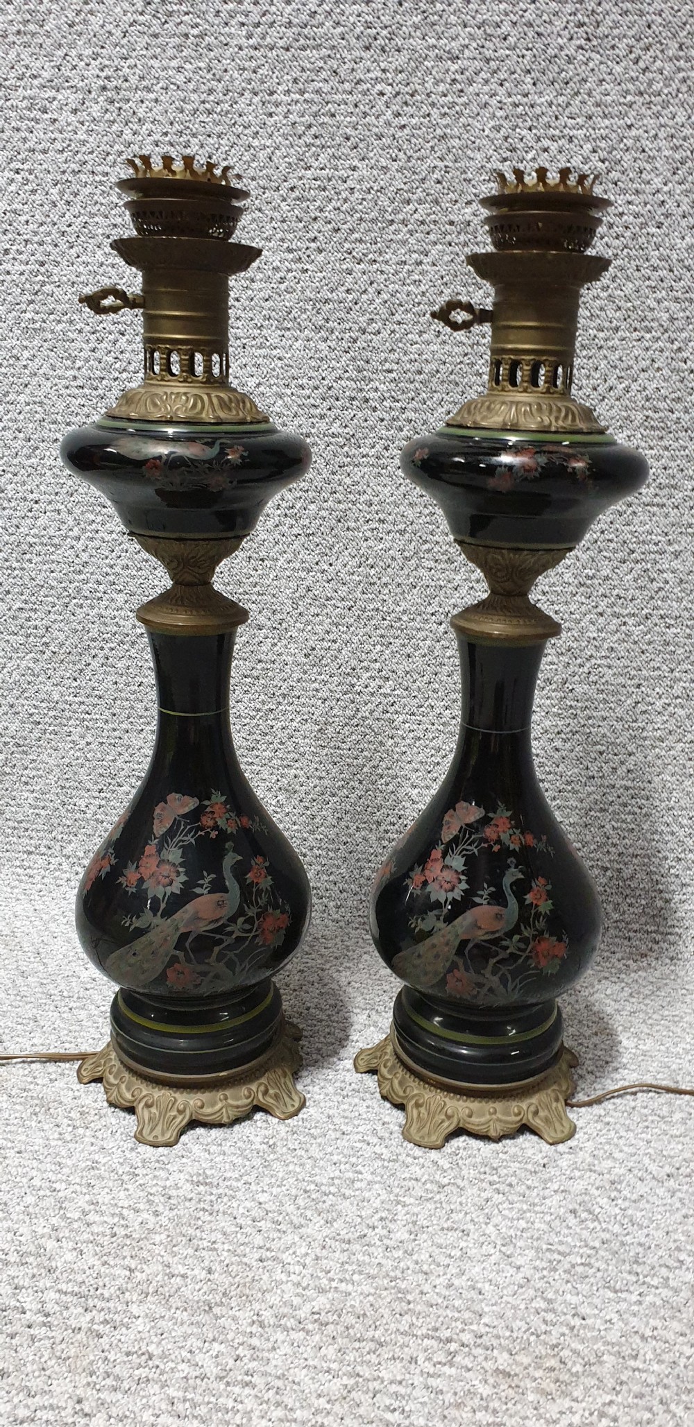 Pair French Lamps
