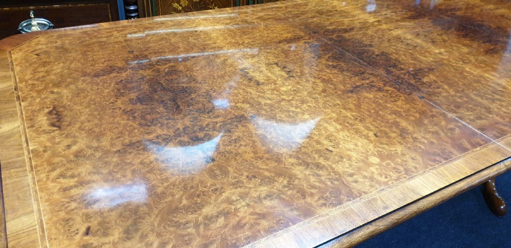 12 Seater Burr Walnut Dining Table View X