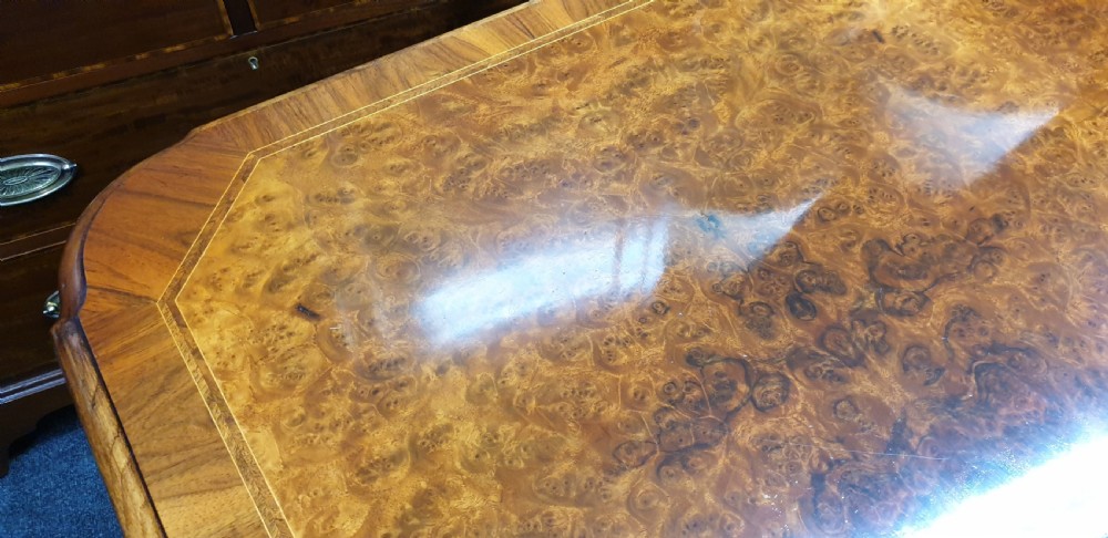12 Seater Burr Walnut Dining Table View XV
