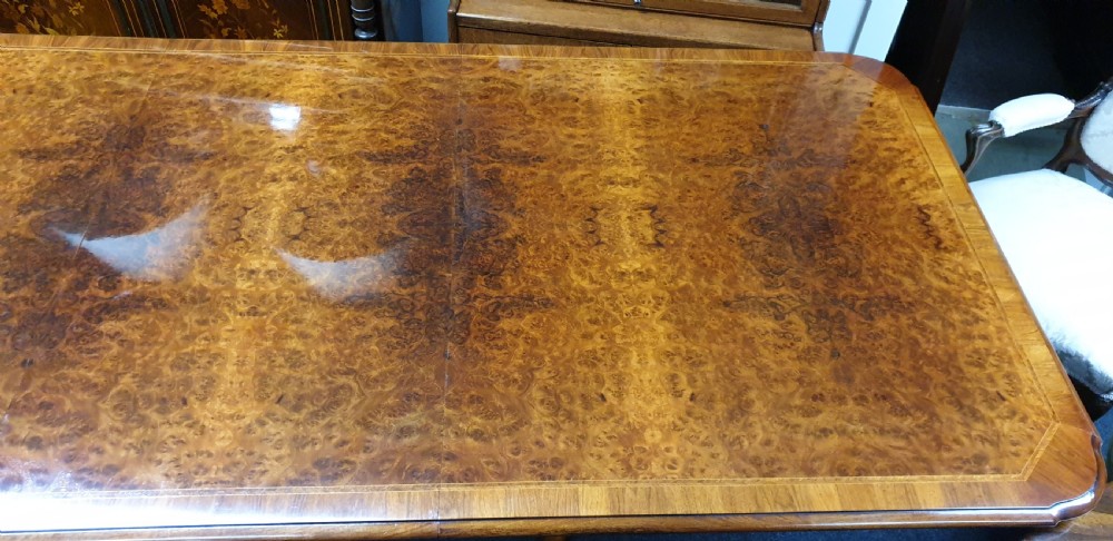 12 Seater Burr Walnut Dining Table View XXII