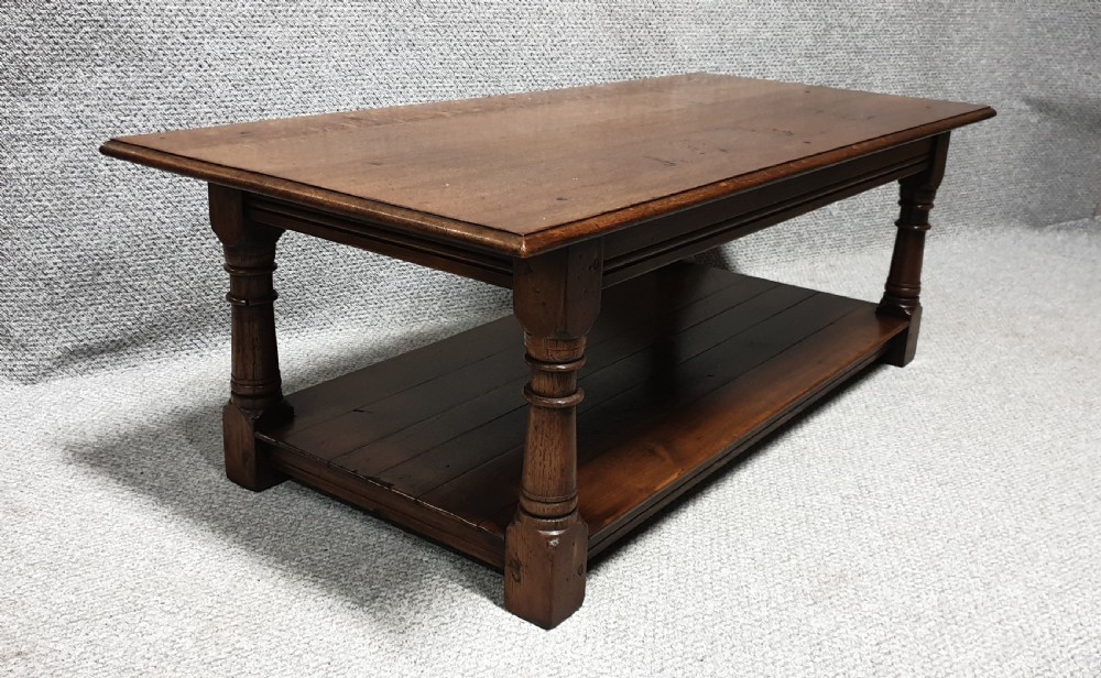 Super Plank Top Oak Coffee Table View II