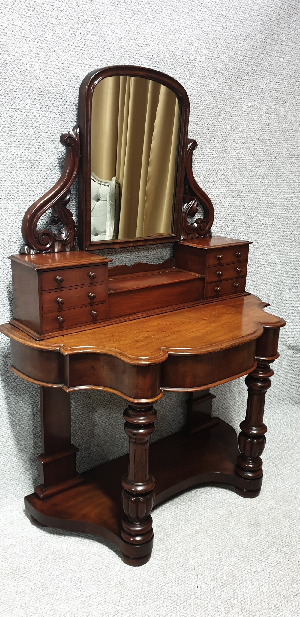Pretty Victorian Mahogany Dressing Table View III