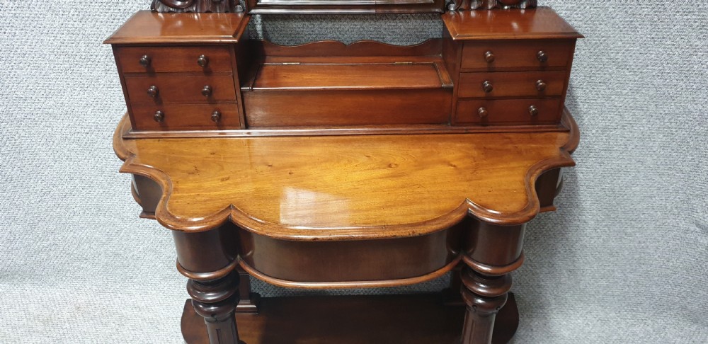 Pretty Victorian Mahogany Dressing Table View VI