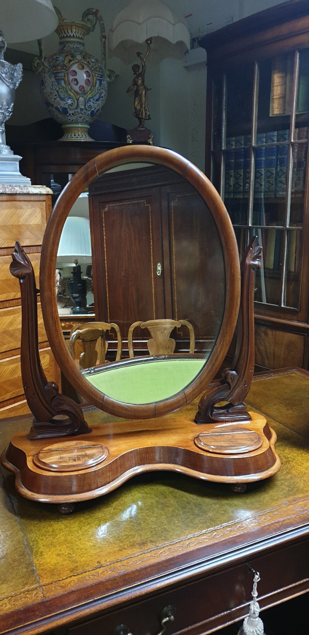 Victorian Mahogany Toilet  Mirror  View V