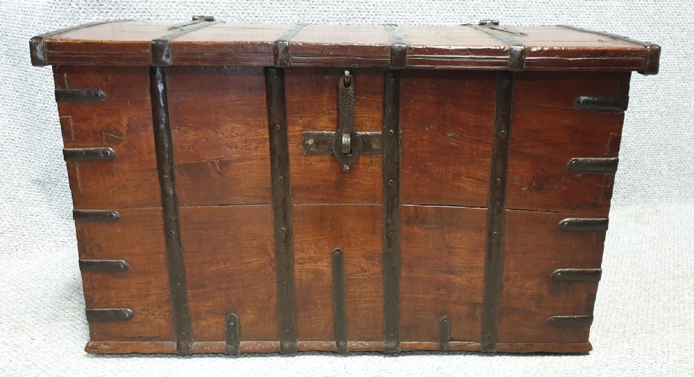 Iron Strapped Teak Strong Box View IV