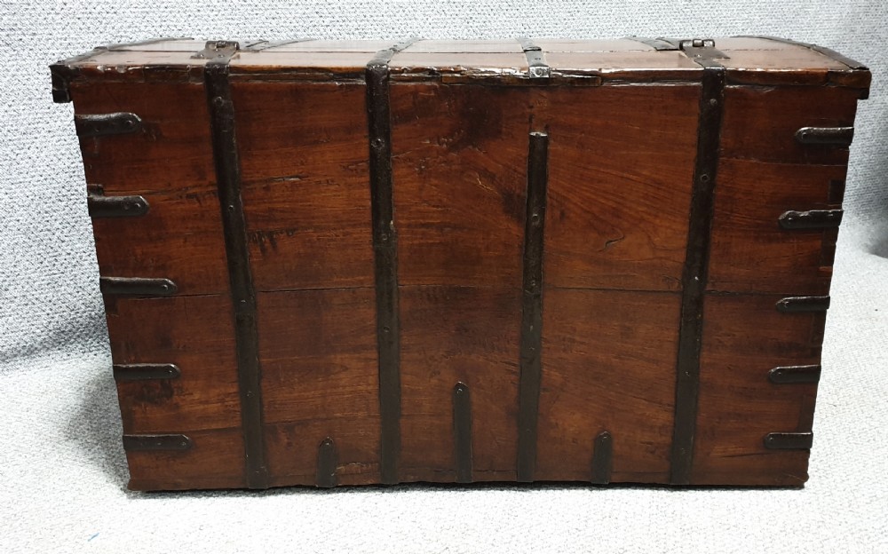Iron Strapped Teak Strong Box View VI