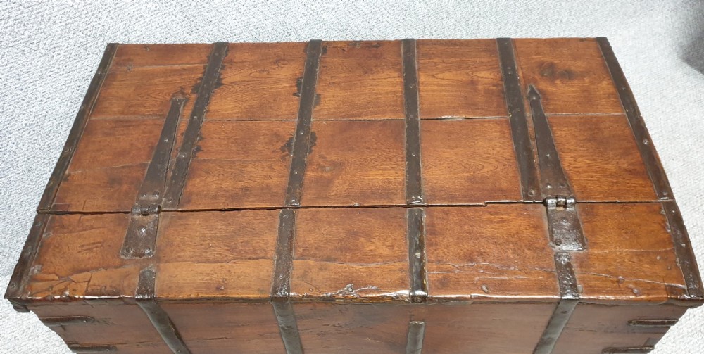 Iron Strapped Teak Strong Box View VII