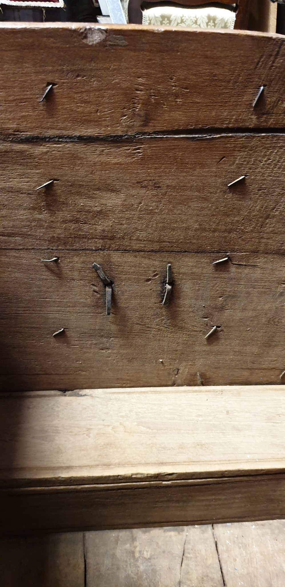 Iron Strapped Teak Strong Box View X
