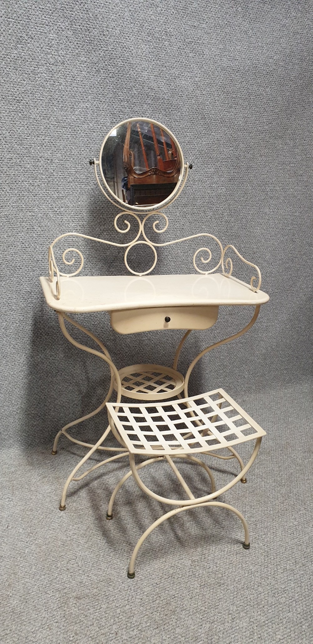 Pretty French Enamel Dressing Table