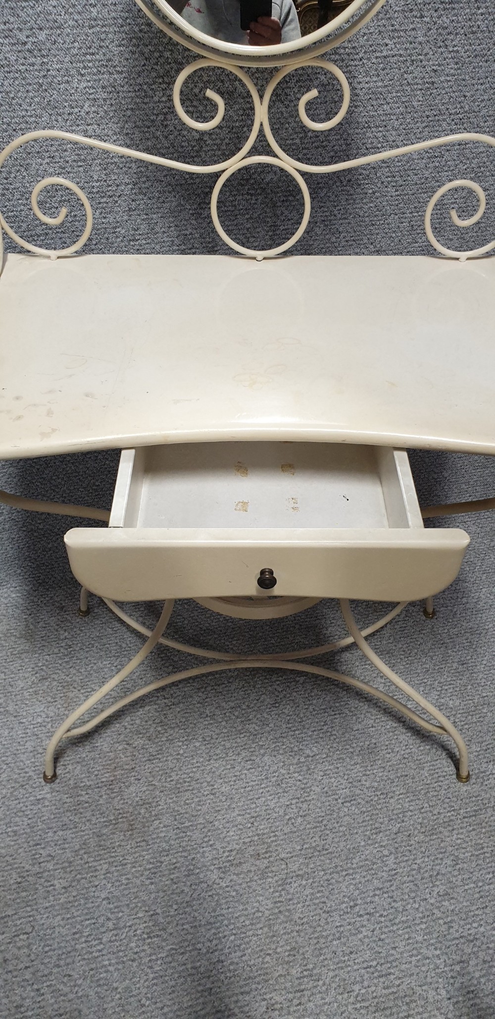 Pretty French Enamel Dressing Table View V