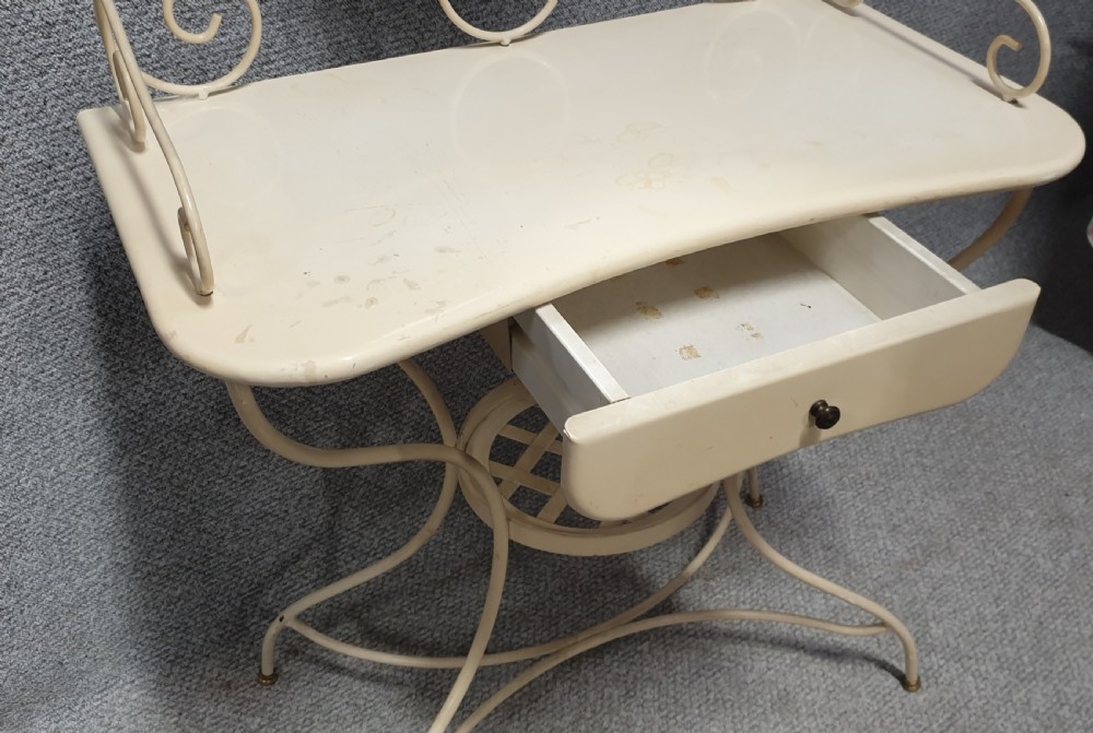 Pretty French Enamel Dressing Table View VIII