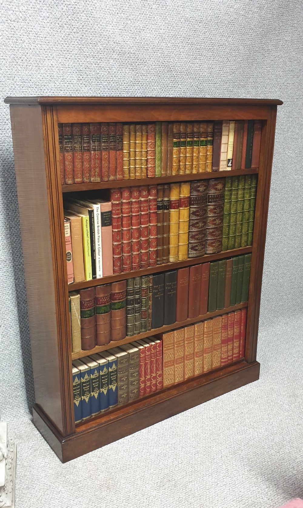 Excellent Quality Walnut Open Bookcase