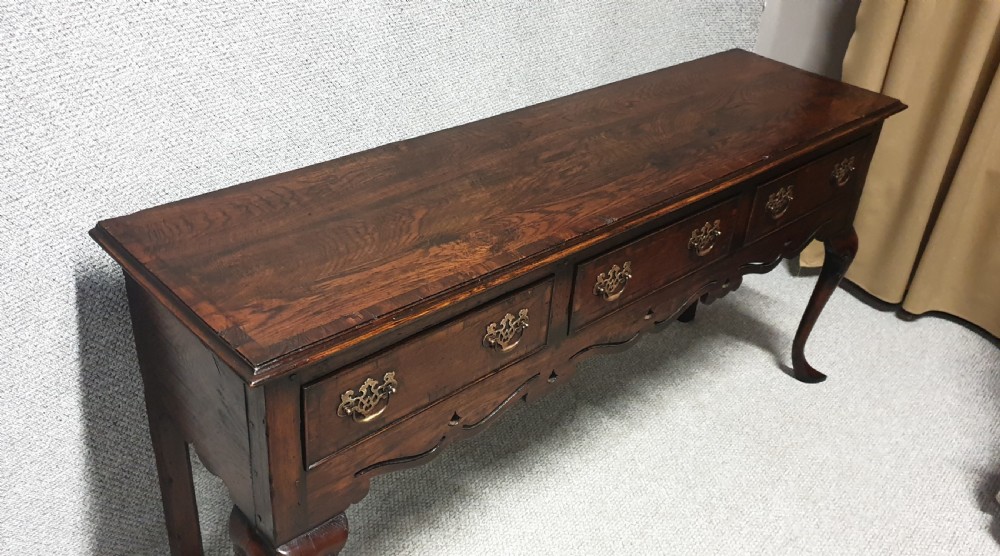 Solid oak Dresser Base  View VII