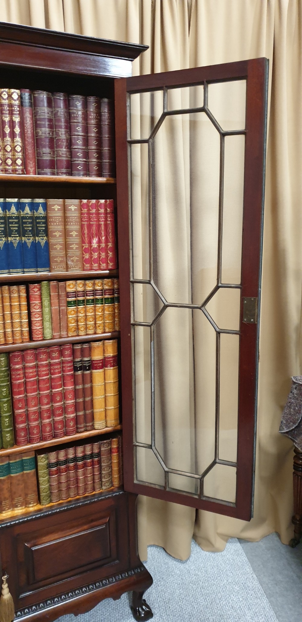 Mahogany  Chippendale Bookcase View IV