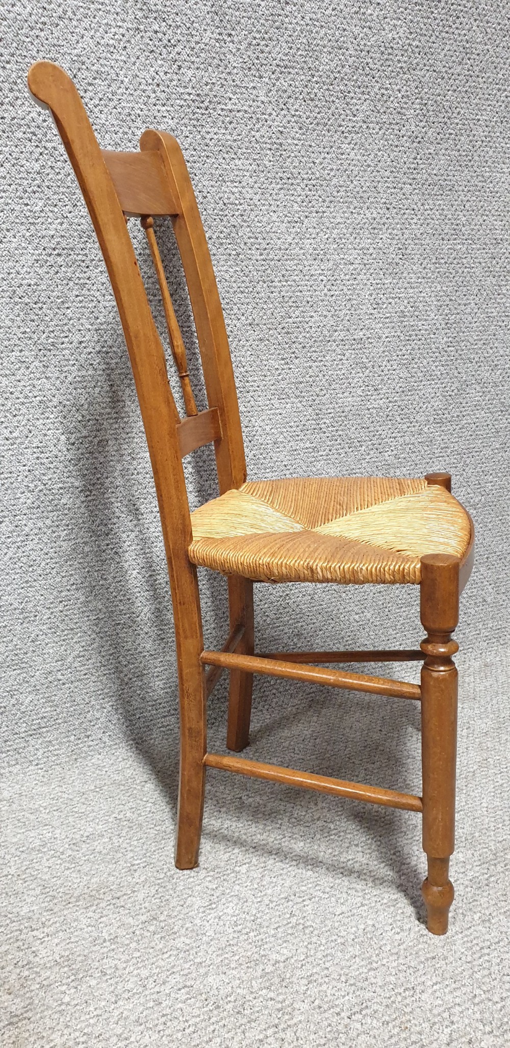 Set Six French Cherry Kitchen Dining Chairs View VIII