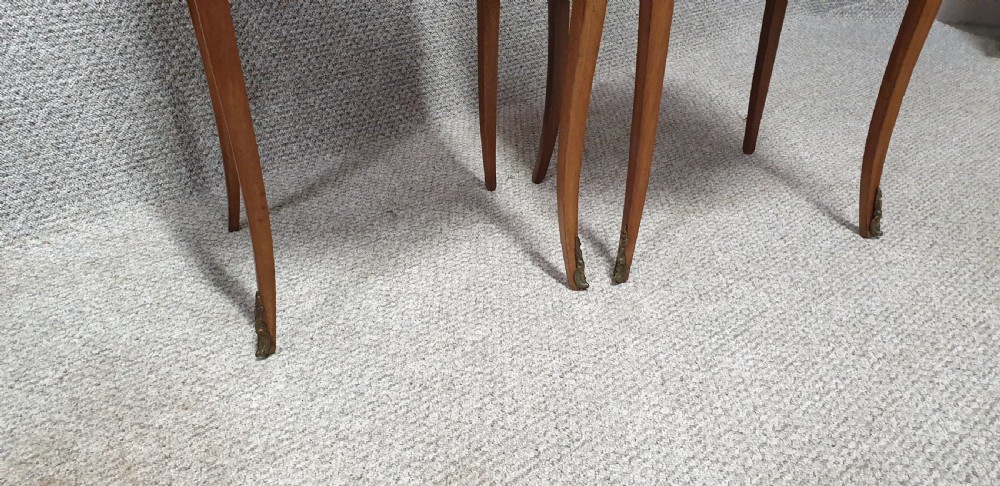Super Pair French Marquetry Bedside Lamp Chests View IX
