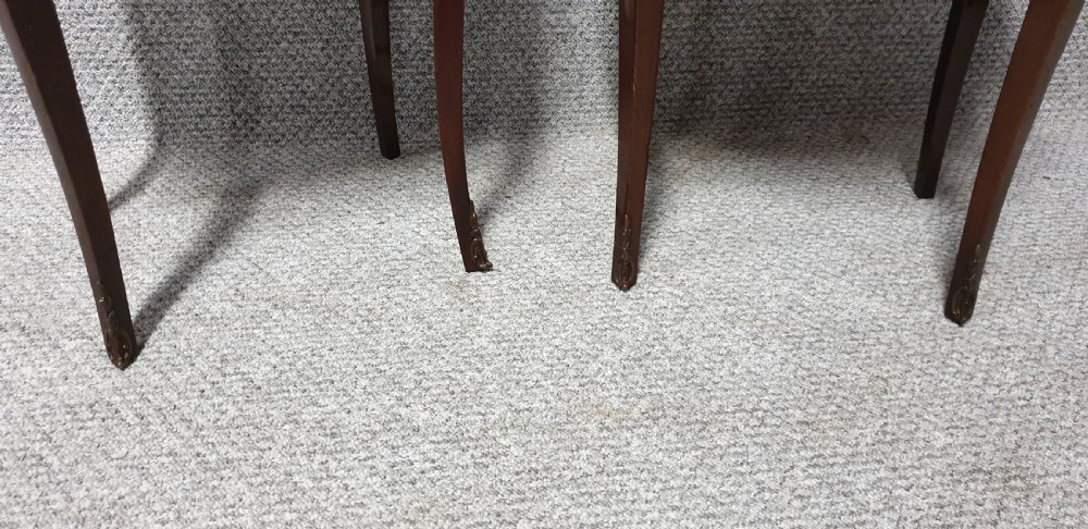 Good Pair French Oval Bedside Lamp Chests of Drawers View VI