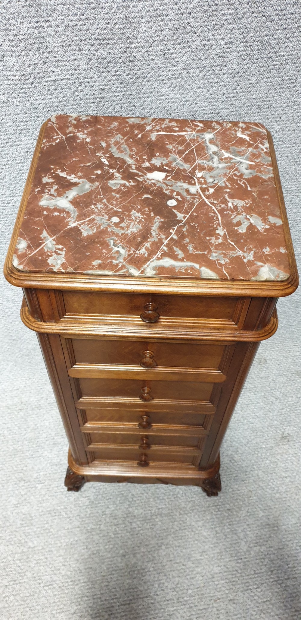 Tall French Walnut Chest of Drawers  View VIII