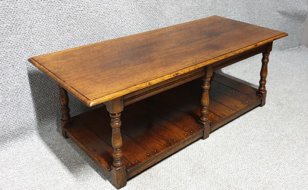 Outstanding Oak Coffee Table  View II