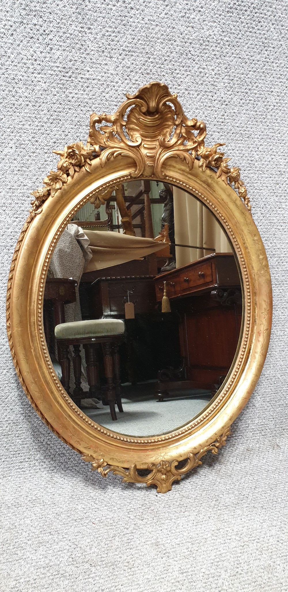 Very Good Gilt Wall Mirror