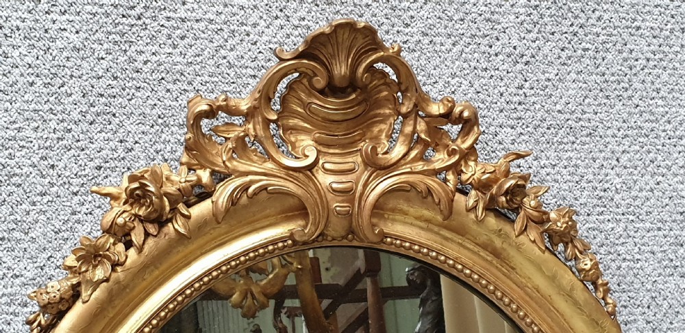 Very Good Gilt Wall Mirror View III