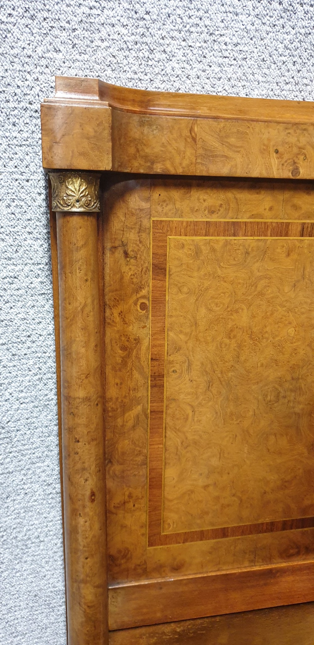 Fab Burr Walnut French Double Bed View VI