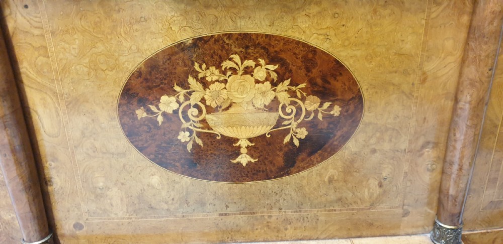 Fab Burr Walnut French Double Bed View IX