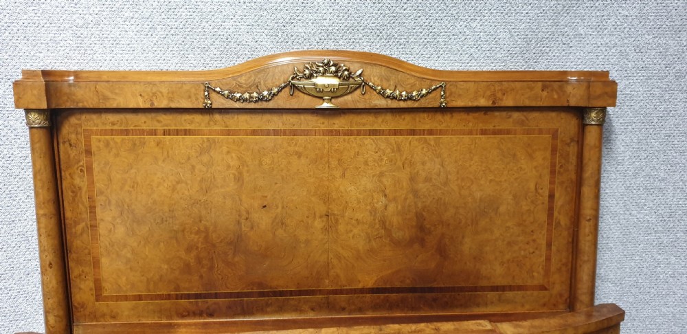 Fab Burr Walnut French Double Bed View XI