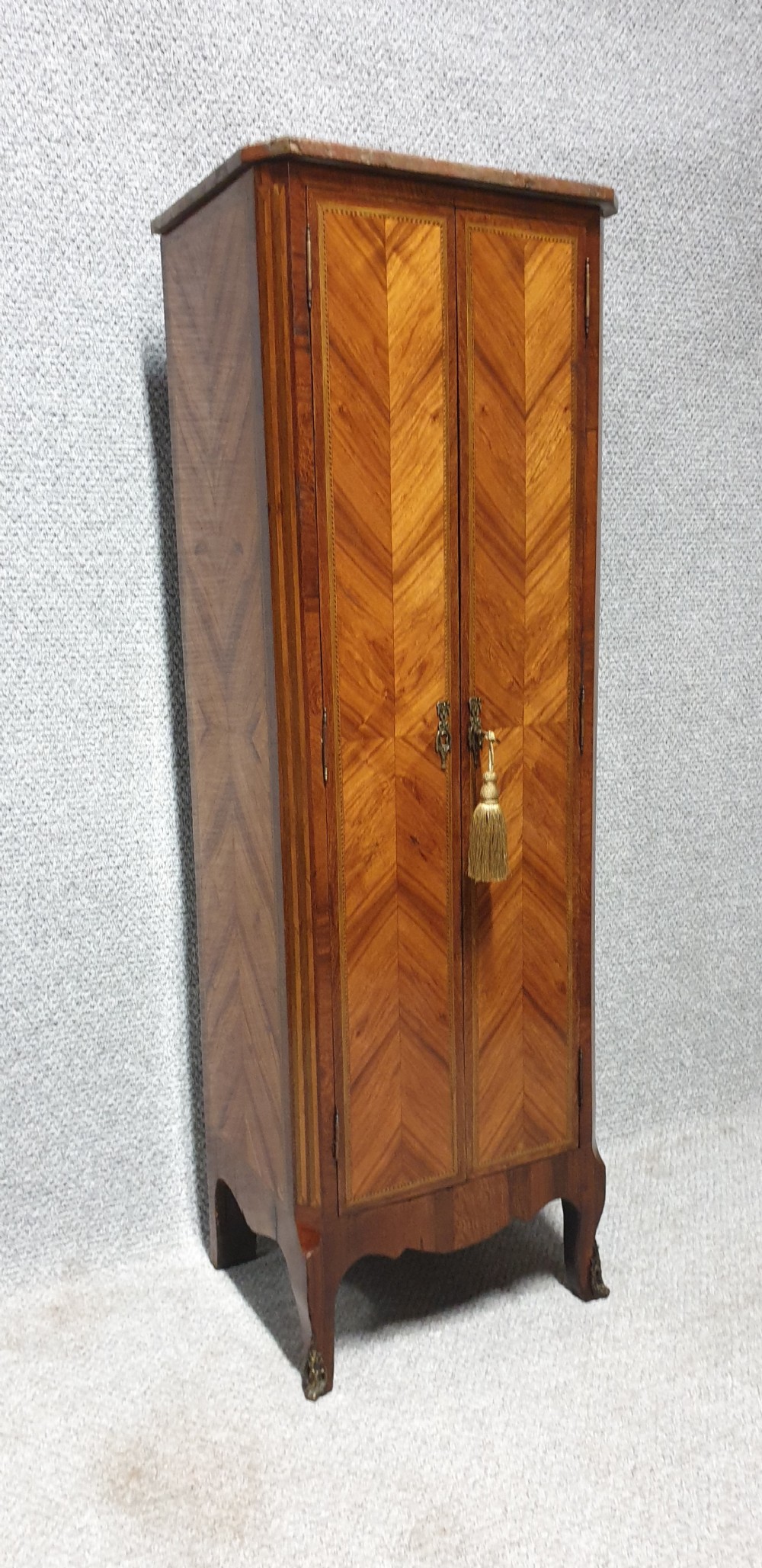 Tall French Kingwood Cabinet