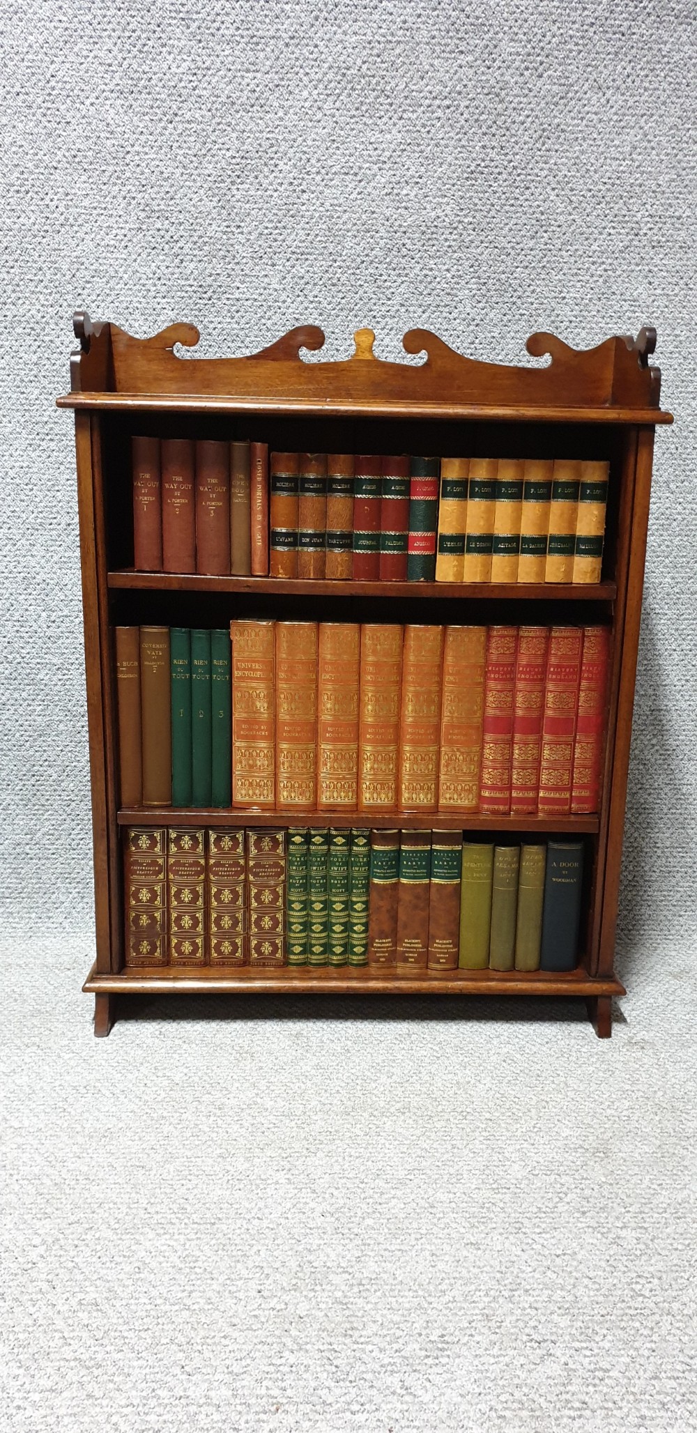 Small Adjustable Mahogany Bookcase View II