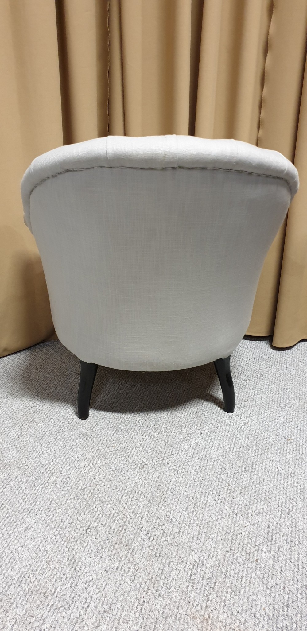 French Deep Buttoned Chair View IV