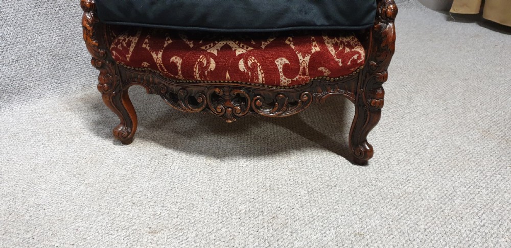 Superb Carved Armchair View X