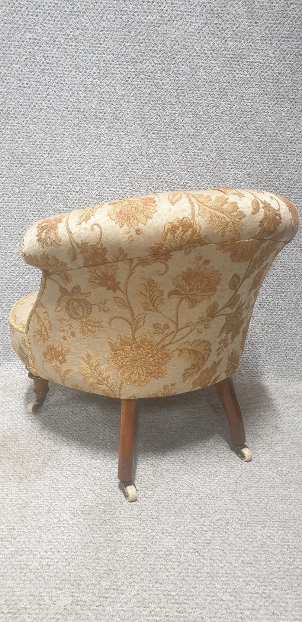 Pretty Victorian Walnut Tub Chair View II