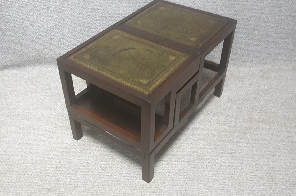 Set Adjustable Mahogany Library Steps View VII