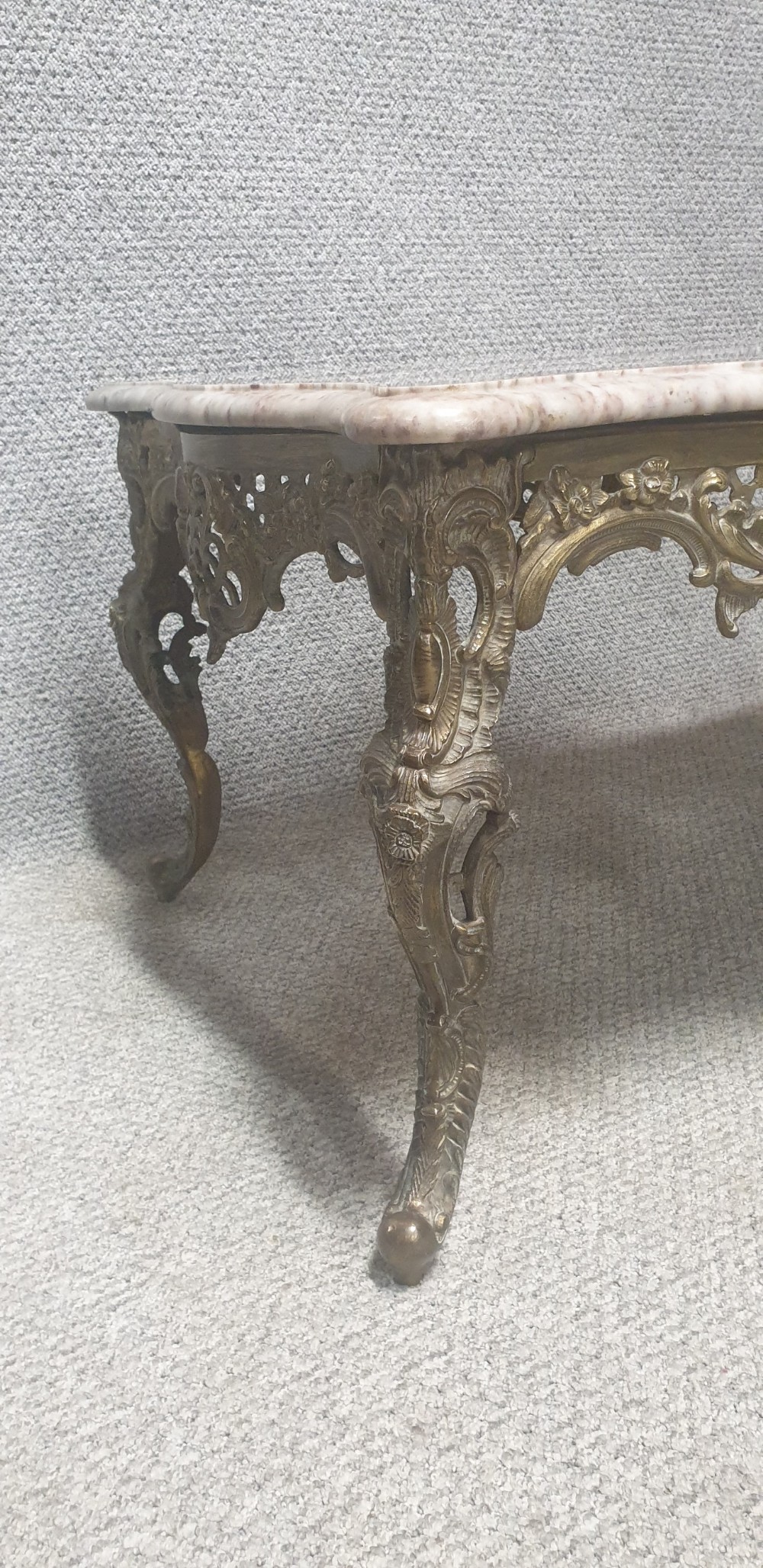Outstanding Brass Coffee  Table View VI