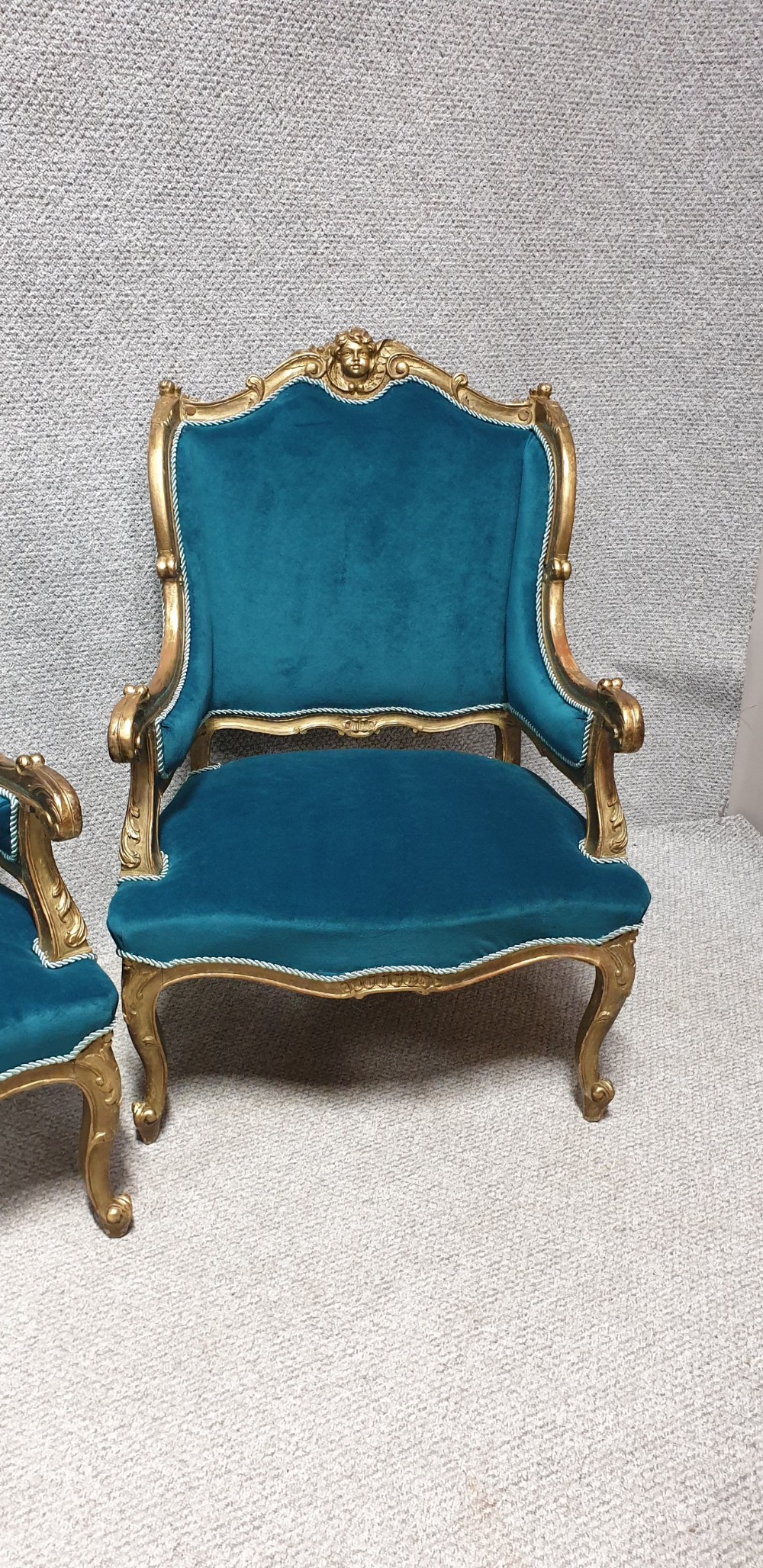 Pair French Armchairs Fauteuils  View XI