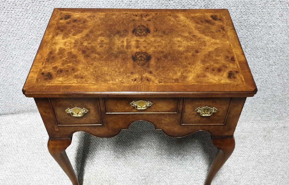 Burr Walnut Lowboy   View VI
