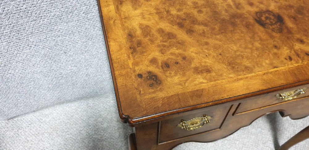 Burr Walnut Lowboy   View XI