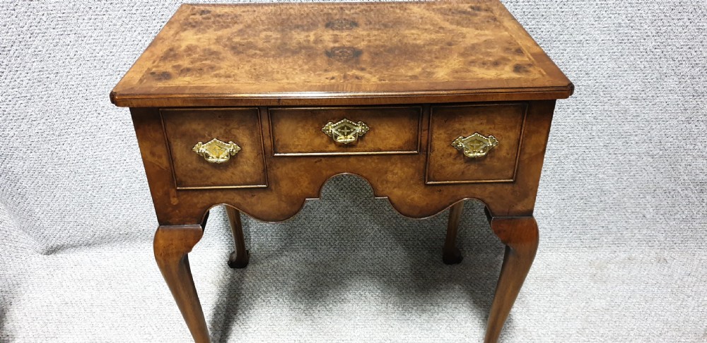 Burr Walnut Lowboy   View XII