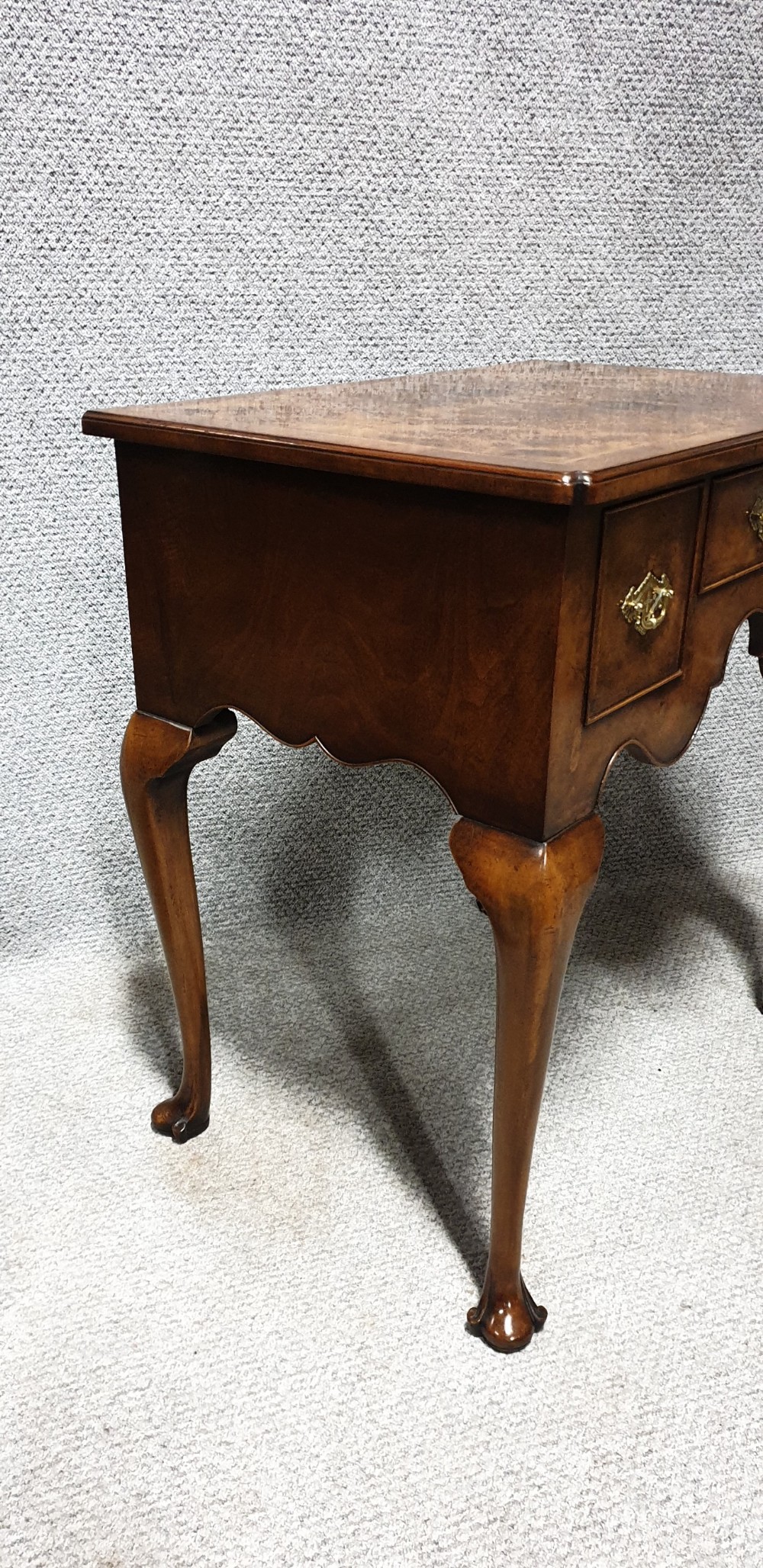 Burr Walnut Lowboy   View XIII