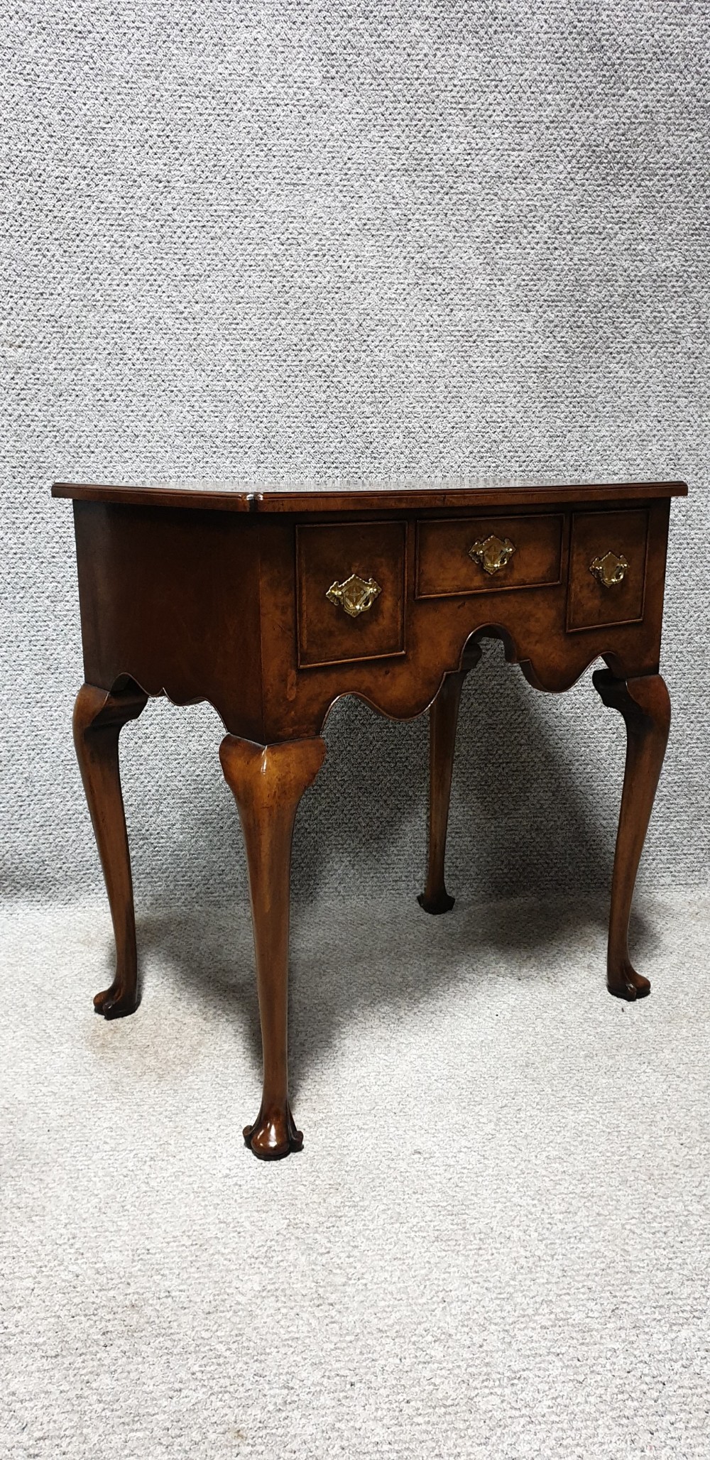 Burr Walnut Lowboy   View XIV