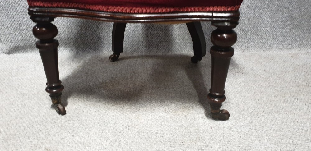 Excellent Quality Victorian Mahogany Desk Chair View V