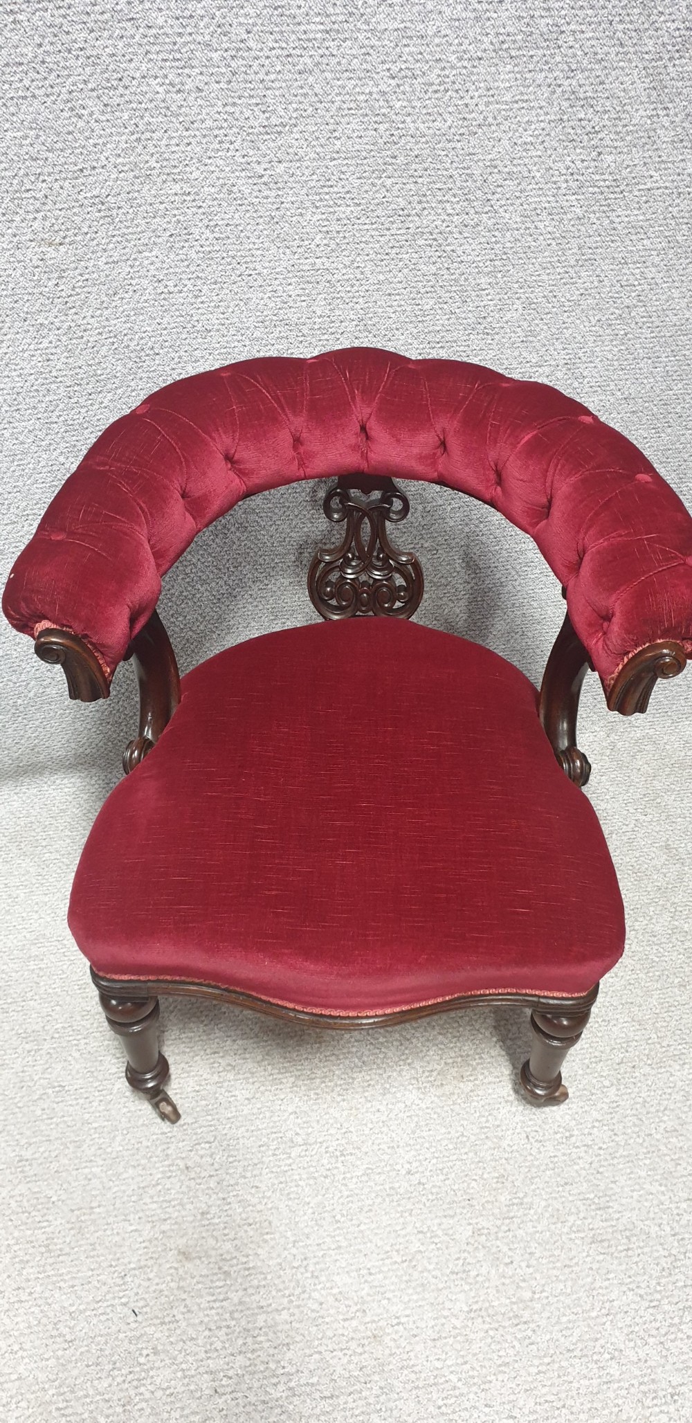 Excellent Quality Victorian Mahogany Desk Chair View VI