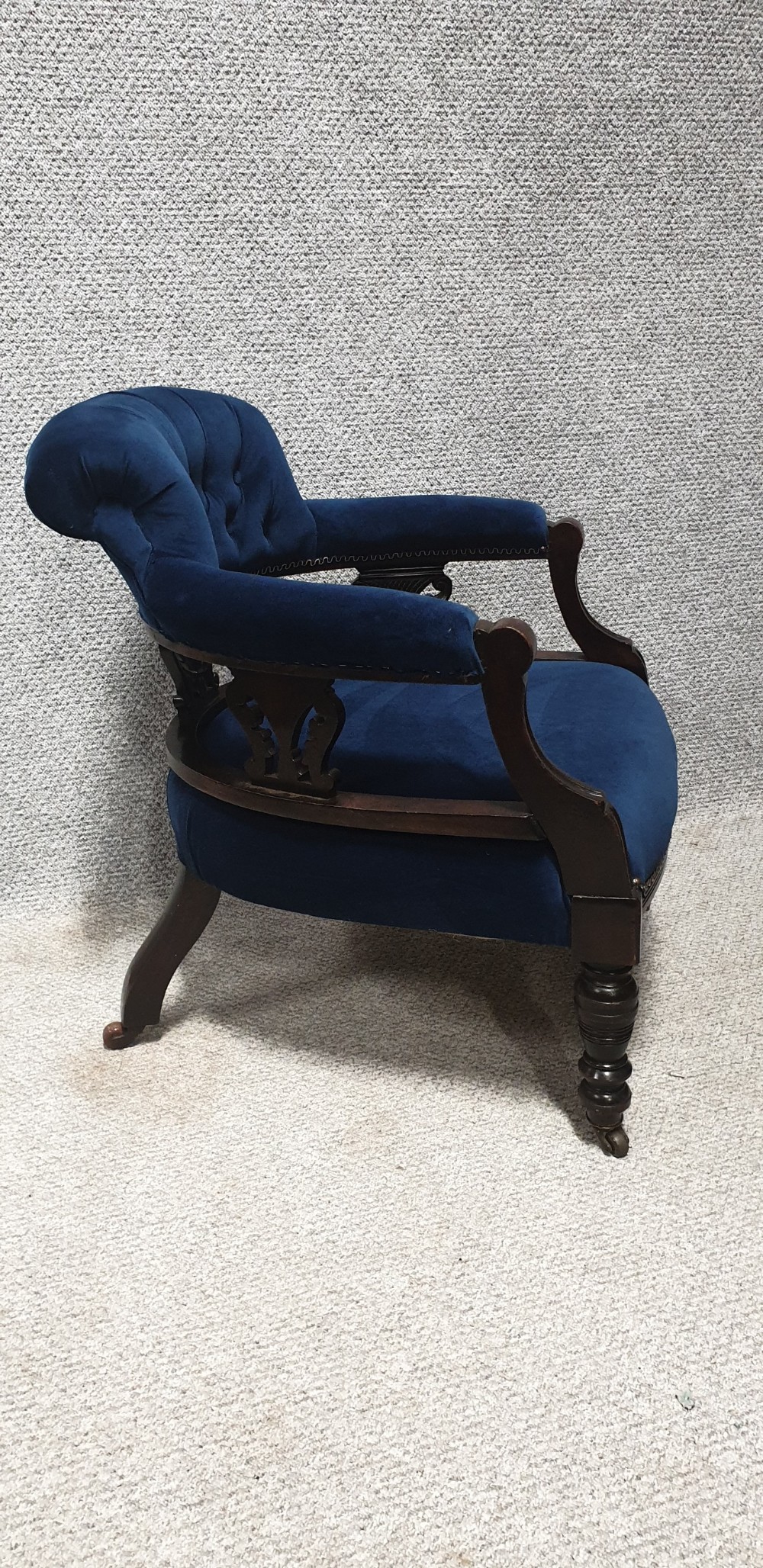 Pair Victorian Mahogany Tub Chairs View IV